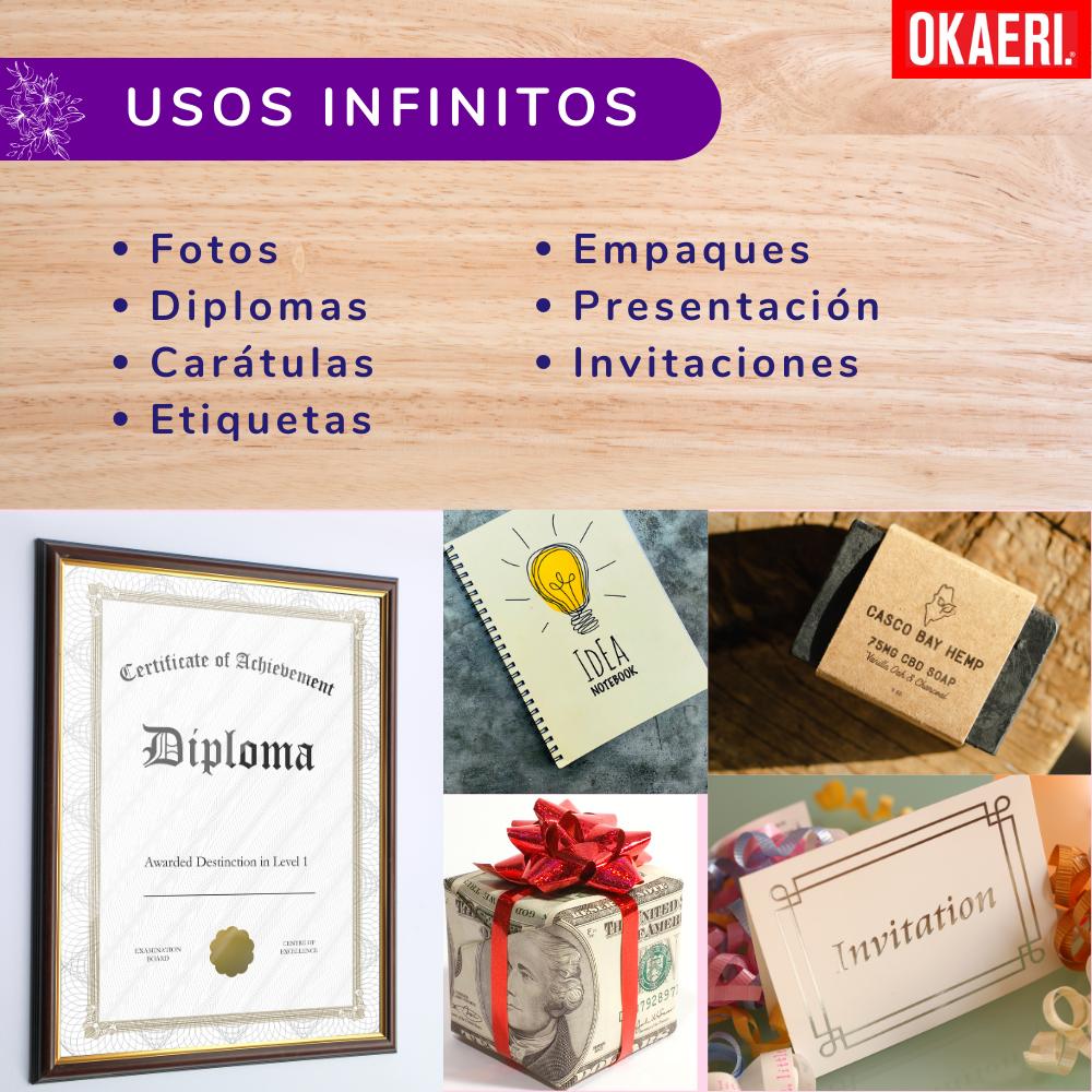 Foto 3 pulgar | Papel Opalina Okaeri 500 Hojas Blancas Tamaño Carta