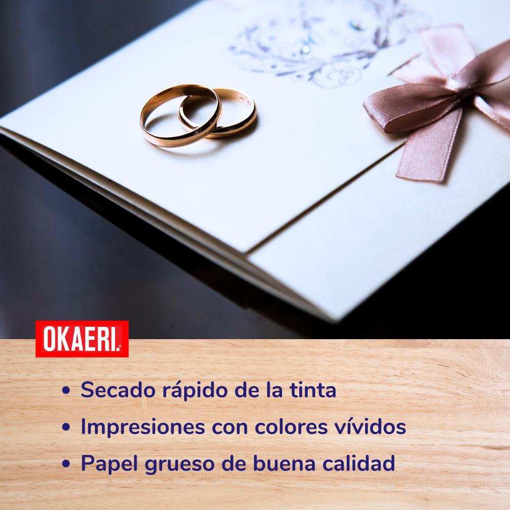 Foto 5 pulgar | Papel Opalina Okaeri 500 Hojas Blancas Tamaño Carta