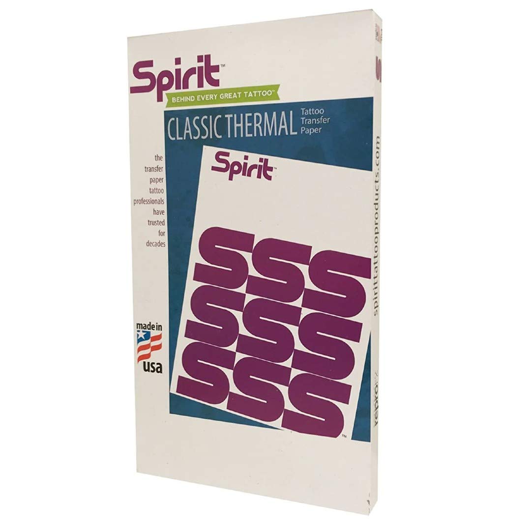 Spirit Brand Tattoo Transfer Paper Freehand Thermal For Stencils By Reprofx (thermal 8.5x14'') - Venta Internacional.