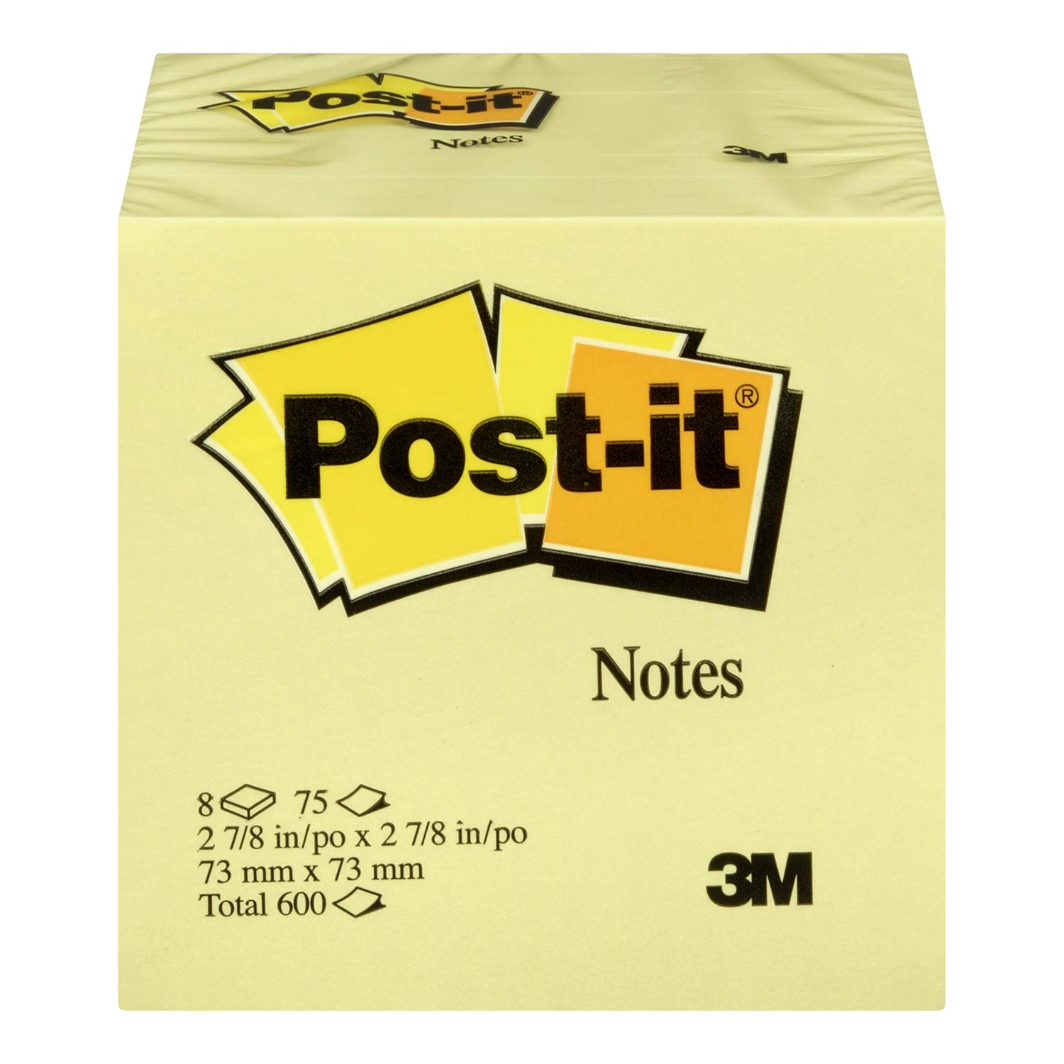 Foto 3 pulgar | Notas Adhesivas Post-it De 3 X 3 Pulgadas, Color Amarillo Canario, 75 Hojas X 6 - Venta Internacional.