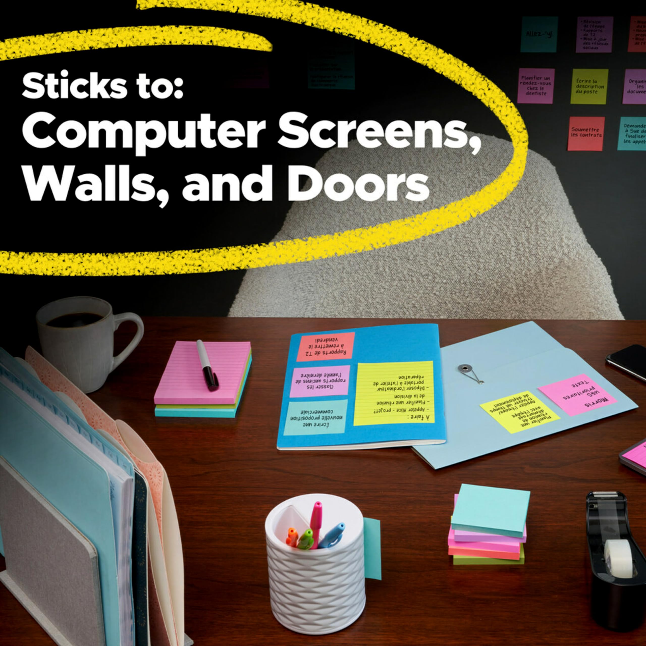 Foto 7 pulgar | Sticky Notes Post-it Super Sticky, 3 X 3 Pulgadas, 6 Blocs, 90 Hojas - Venta Internacional.