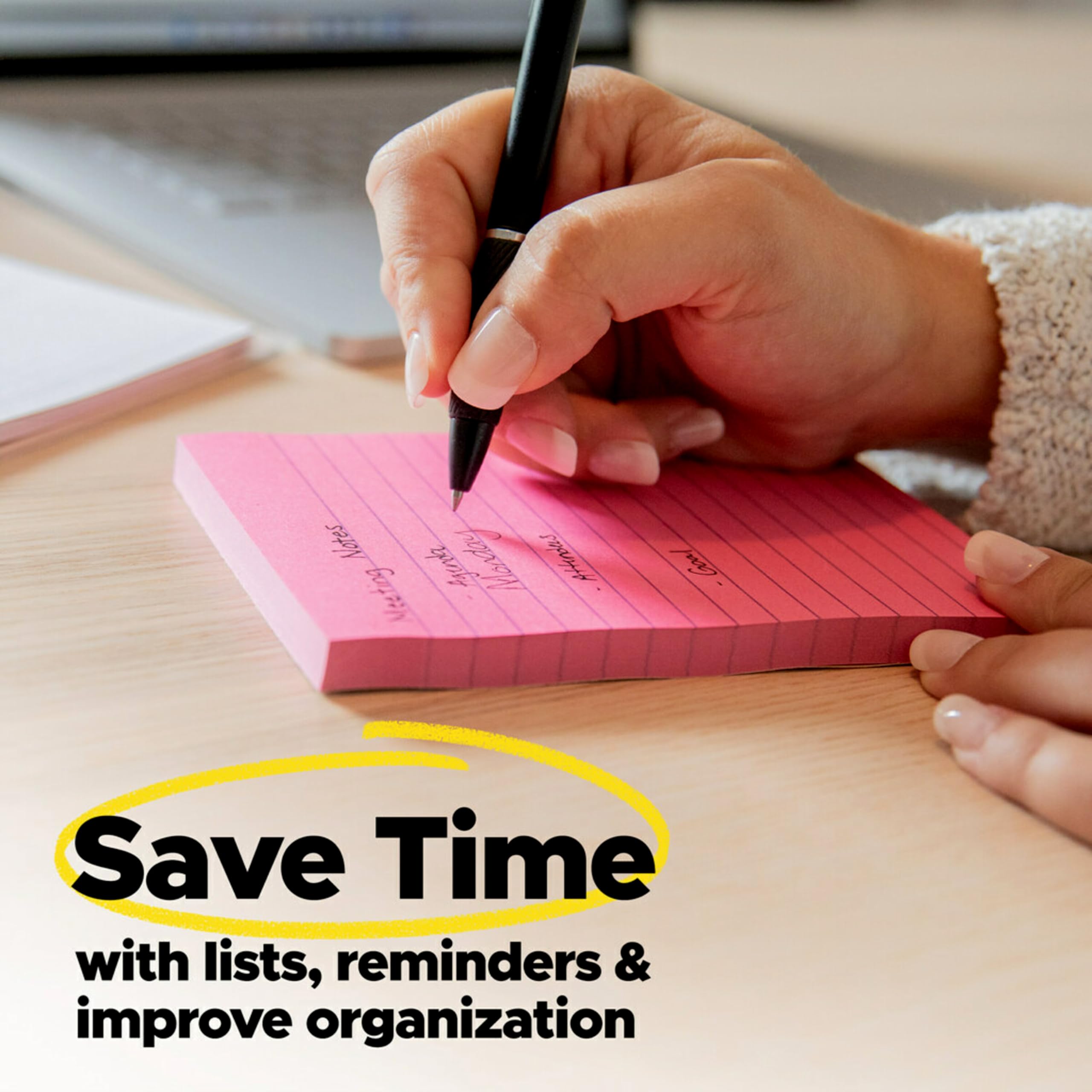 Foto 8 pulgar | Sticky Notes Post-it Super Sticky, 3 X 3 Pulgadas, 6 Blocs, 90 Hojas - Venta Internacional.