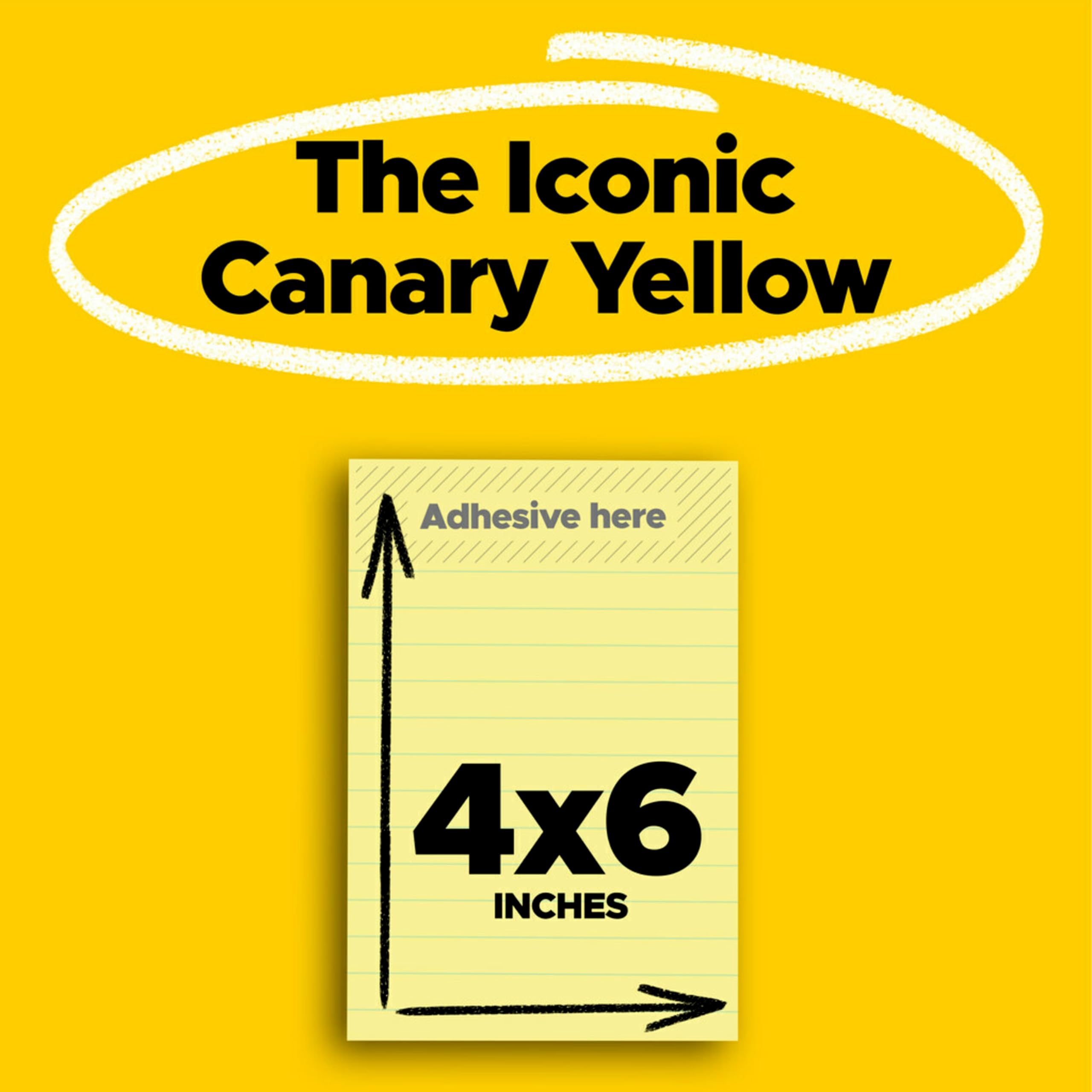 Foto 3 pulgar | Notas Adhesivas Post-it De 4 X 6 Cm, 12 Blocs, Amarillo Canario (660) - Venta Internacional.