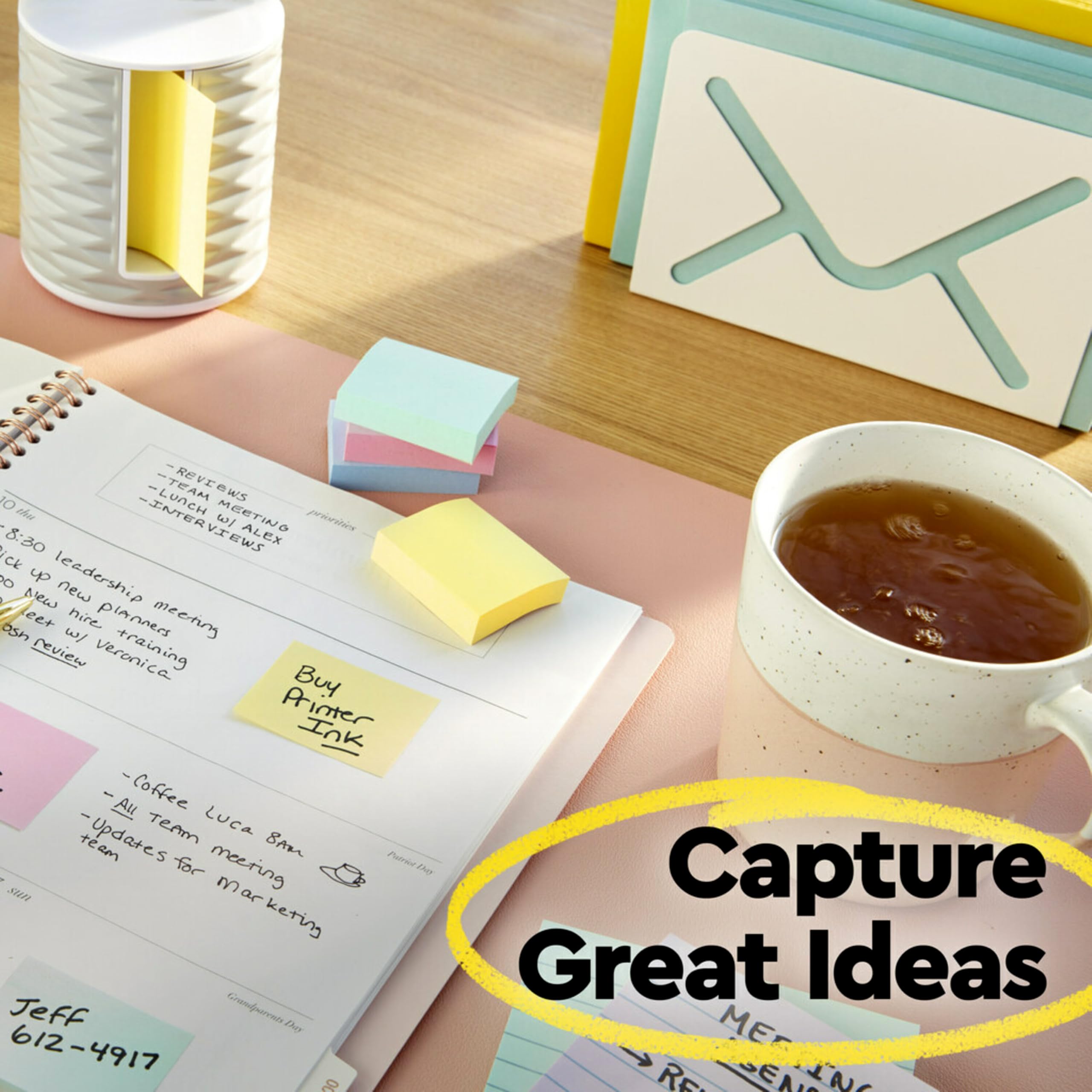 Foto 6 | Notas Adhesivas Post-it De 4 X 6 Cm, 12 Blocs, Amarillo Canario (660) - Venta Internacional.