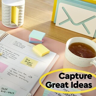 Foto 6 | Notas Adhesivas Post-it De 4 X 6 Cm, 12 Blocs, Amarillo Canario (660) - Venta Internacional.