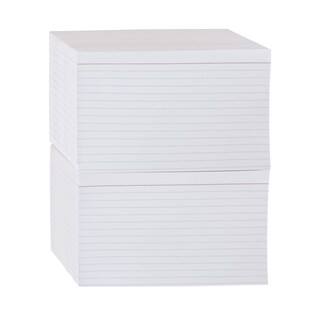 Foto 1 | Index Cards Amazon Basics, 1000 Tarjetas Rayadas De 4 X 6 Pulgadas, Blancas - Venta Internacional.