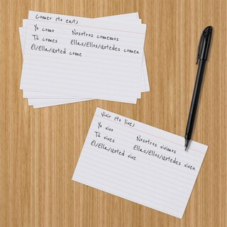 Foto 5 | Index Cards Amazon Basics, 1000 Tarjetas Rayadas De 4 X 6 Pulgadas, Blancas - Venta Internacional.