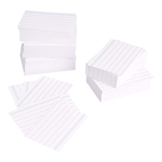 Foto 1 | Tarjetas De Índice Amazon Basics, Tamaño A8, Rayadas, Blancas (paquete De 1000 Unidades) - Venta Internacional.