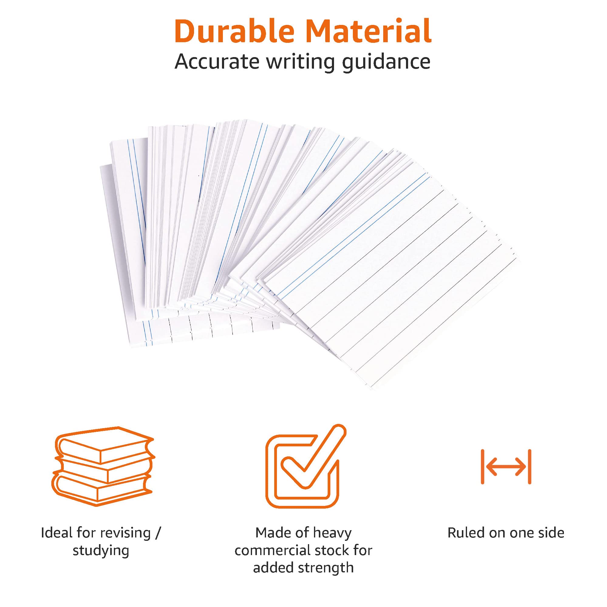 Foto 4 pulgar | Tarjetas De Índice Amazon Basics, Tamaño A8, Rayadas, Blancas (paquete De 1000 Unidades) - Venta Internacional.