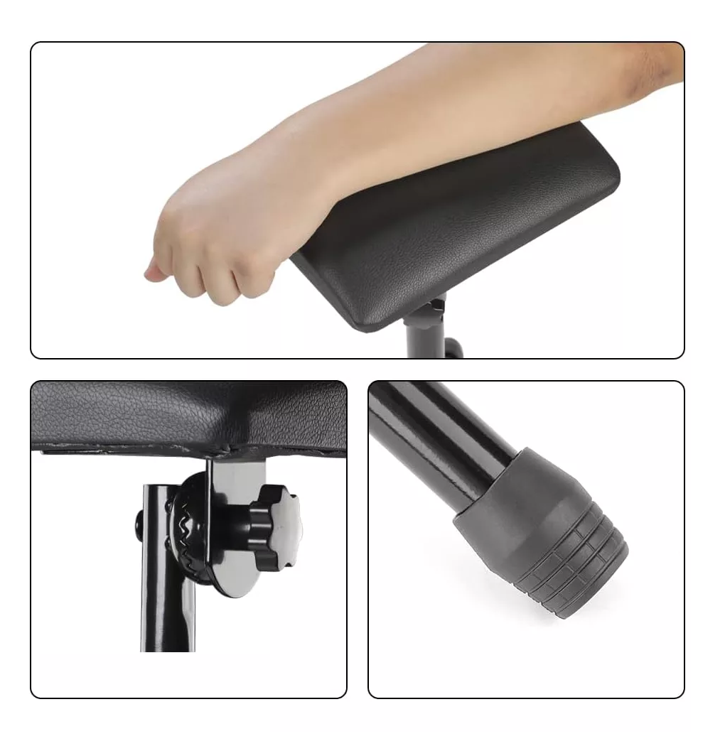 Foto 5 pulgar | Reposabrazos Portátil Para Tatuajes Lab.g Con Trípode Ajustable Negro