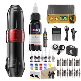 Foto 1 | Kit De Pistola De Tatuaje Solong Tattoo Gun Starter Con Cartuchos De Agujas - Venta Internacional.