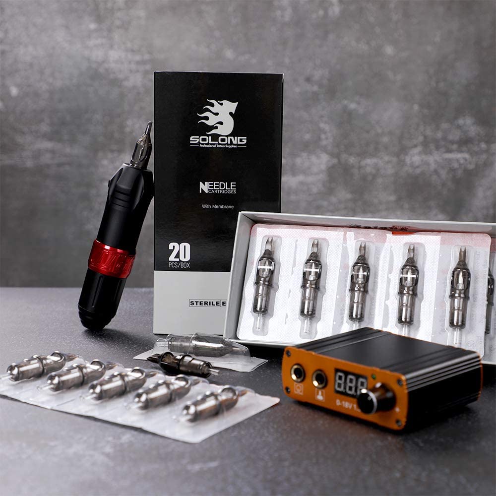 Foto 5 | Kit De Pistola De Tatuaje Solong Tattoo Gun Starter Con Cartuchos De Agujas - Venta Internacional.