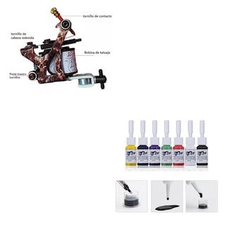 Foto 2 | Kit De Tatuaje Lab.g Completo Profesional De 2 Máquinas Tatuadoras