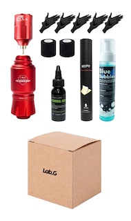 Foto 1 | Kit Máquina Para Tatuar Mini Pen Rocket Batería Inalámbrica Rojo