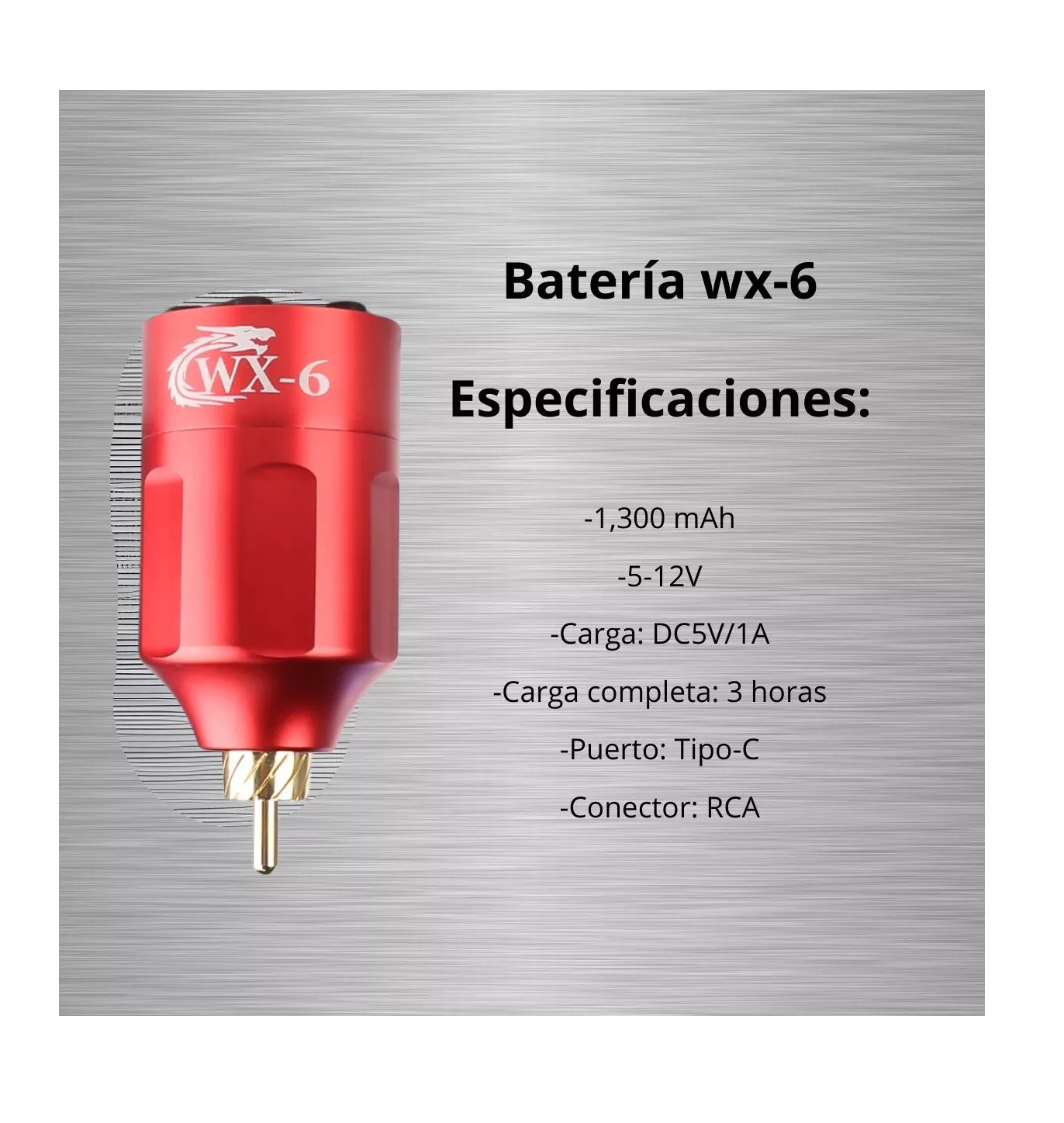 Foto 3 pulgar | Kit Máquina Para Tatuar Mini Pen Rocket Batería Inalámbrica Rojo