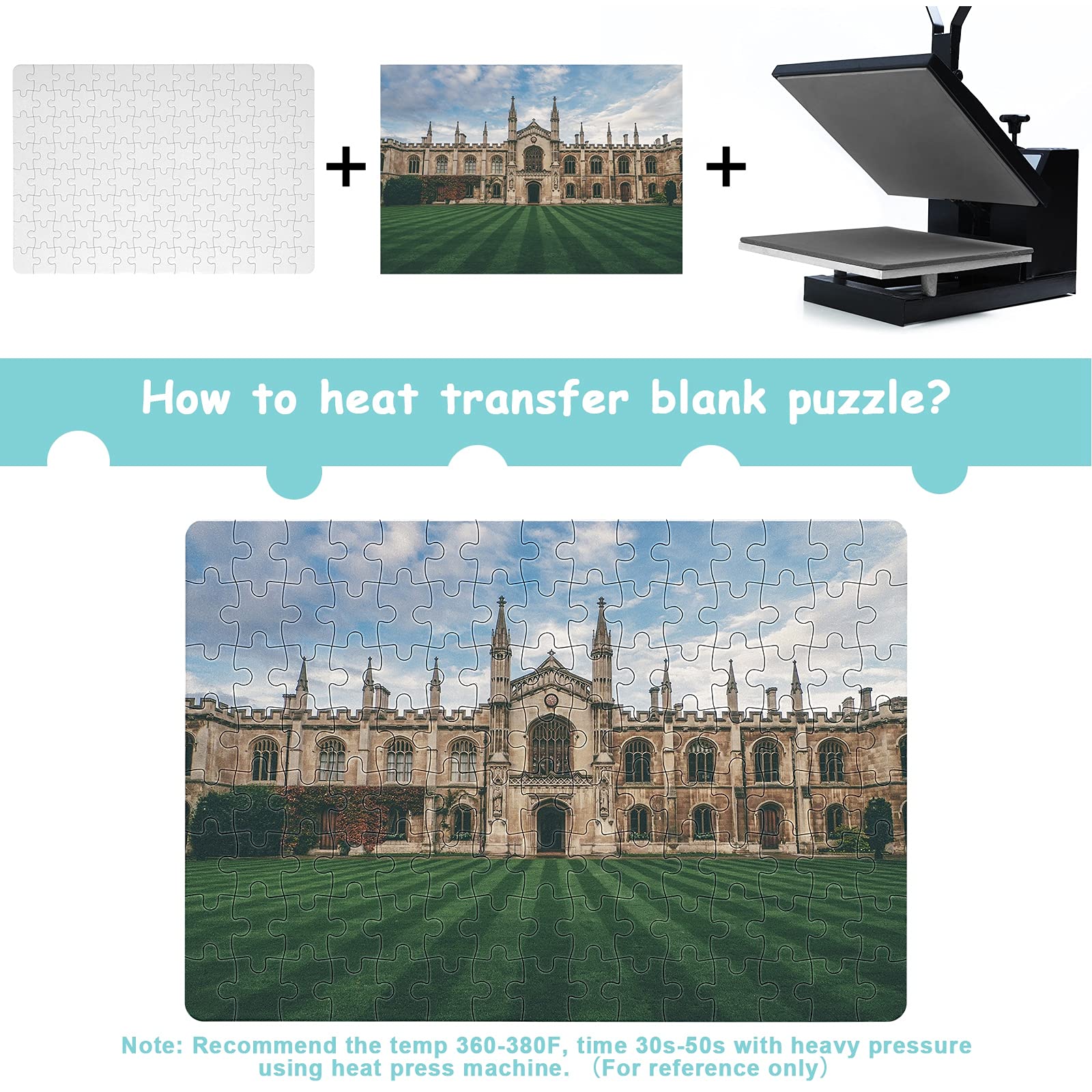 Foto 3 | Puzzle Skylety Sublimation Blanks, 6 Unidades, Estilo A4-120 - Venta Internacional.