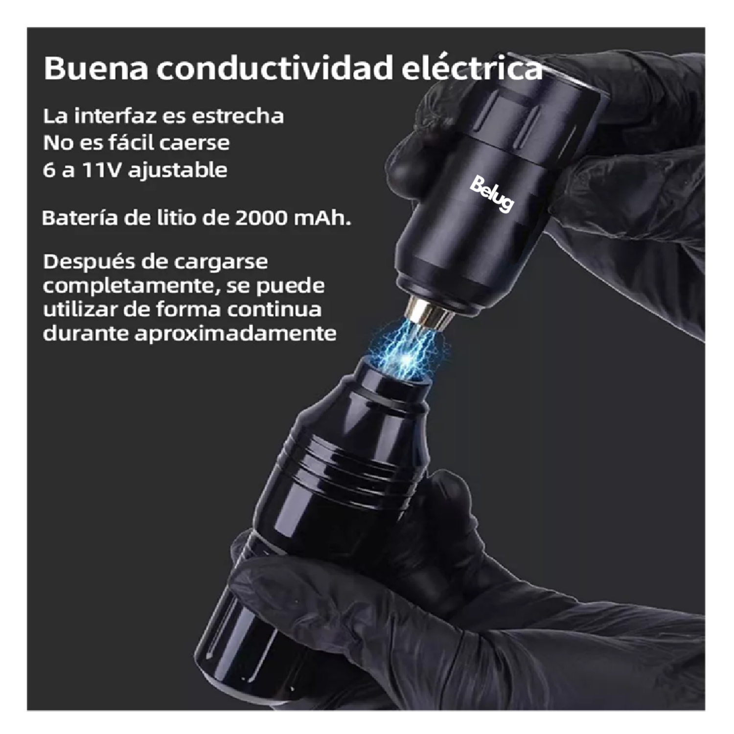 Foto 3 pulgar | Kit Para Tatuar Profesional Máquina Para Tatuar Belug Alta Calidad
