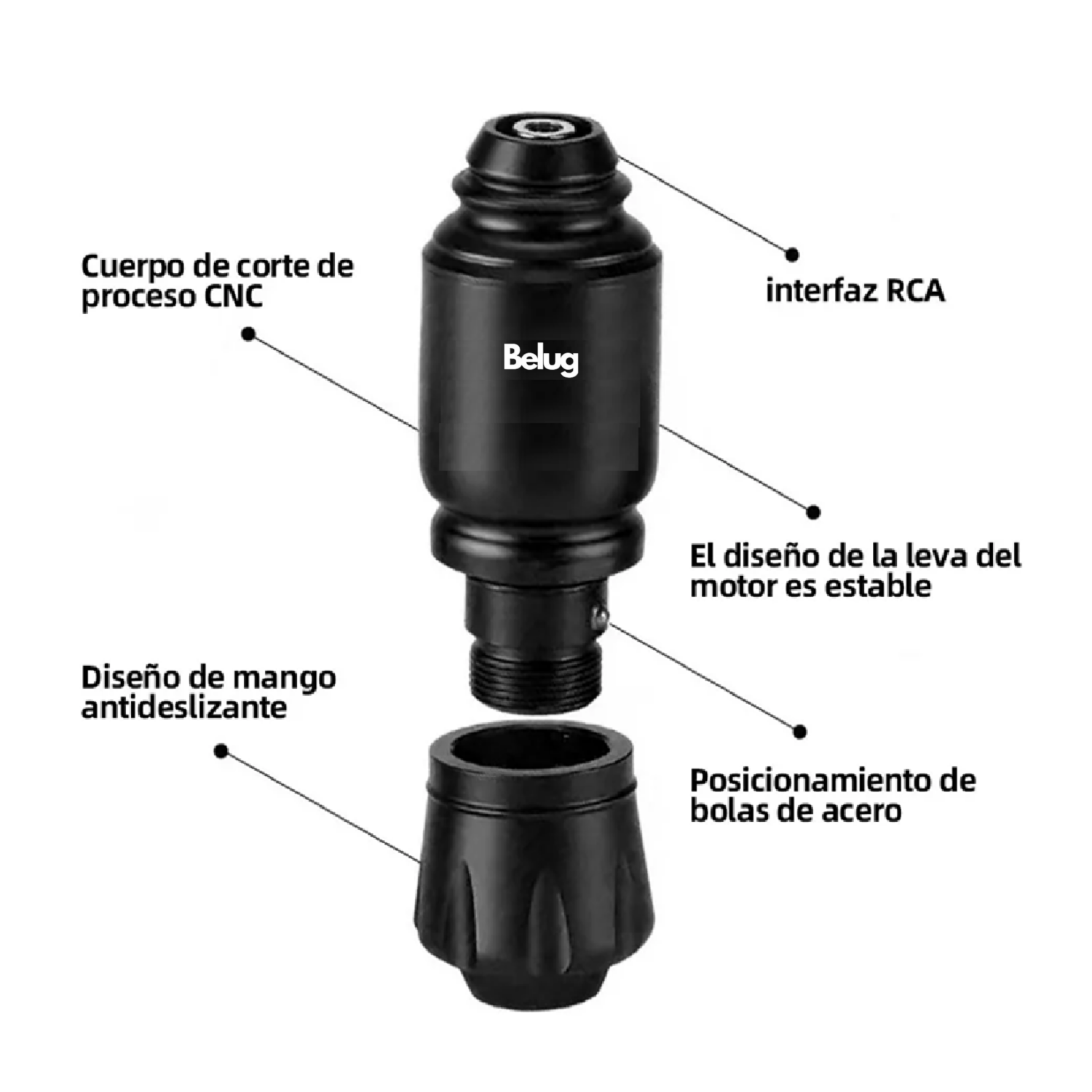 Foto 5 pulgar | Kit Para Tatuar Profesional Máquina Para Tatuar Belug Alta Calidad