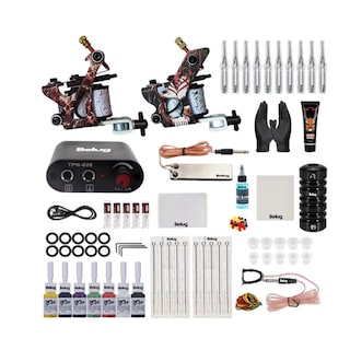 Foto 1 | Kit De Tatuaje Completo Profesional De 2 Máquinas Tatuadoras Belug, Multicolr