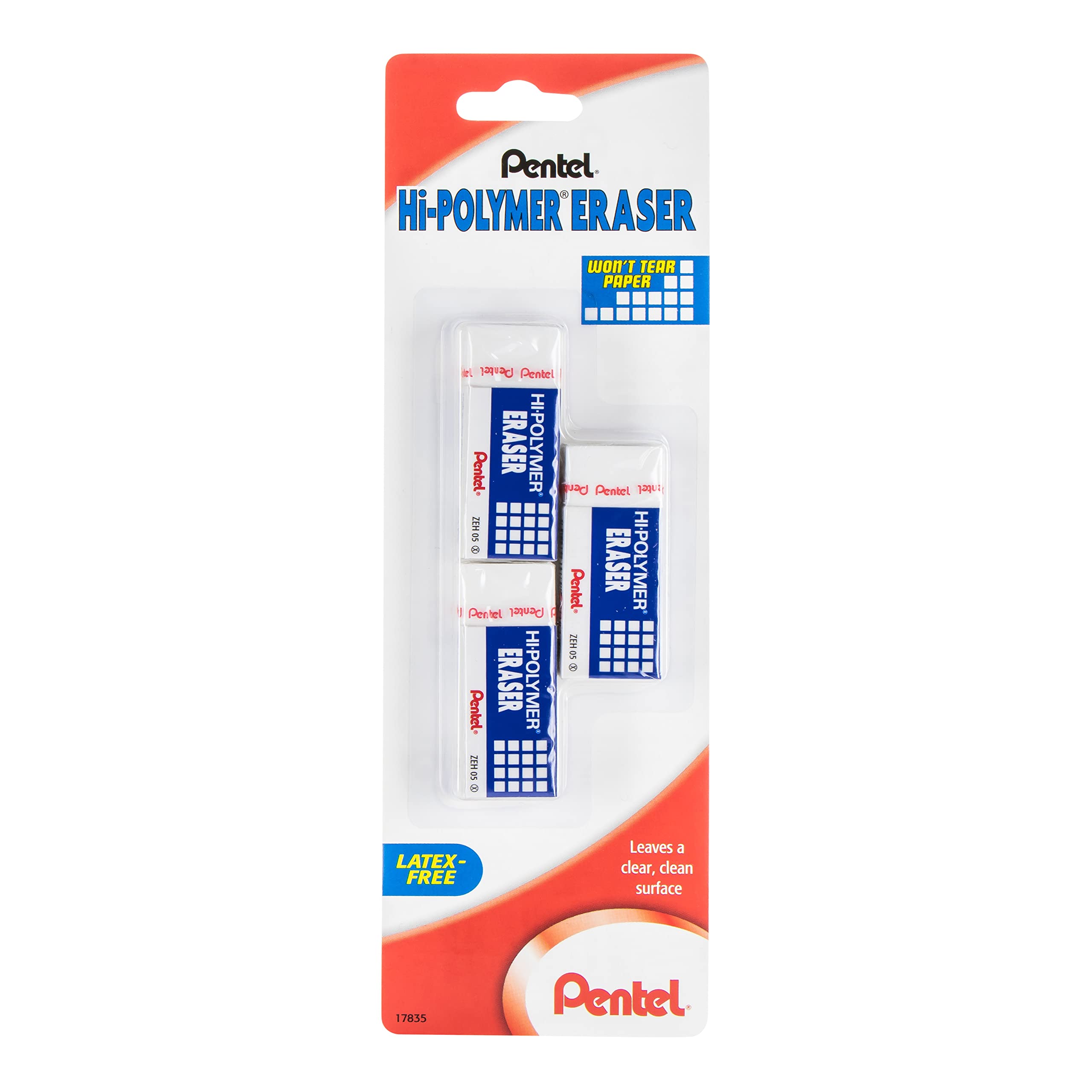 Foto 2 pulgar | Bloques De Polímero De Alta Calidad Eraser Pentel, Tamaño Pequeño, Paquete De 3 Unidades Zeh05bp2f - Venta Internaci