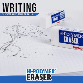 Foto 4 | Bloques De Polímero De Alta Calidad Eraser Pentel, Tamaño Pequeño, Paquete De 3 Unidades Zeh05bp2f - Venta Internaci