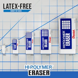 Foto 6 | Bloques De Polímero De Alta Calidad Eraser Pentel, Tamaño Pequeño, Paquete De 3 Unidades Zeh05bp2f - Venta Internaci