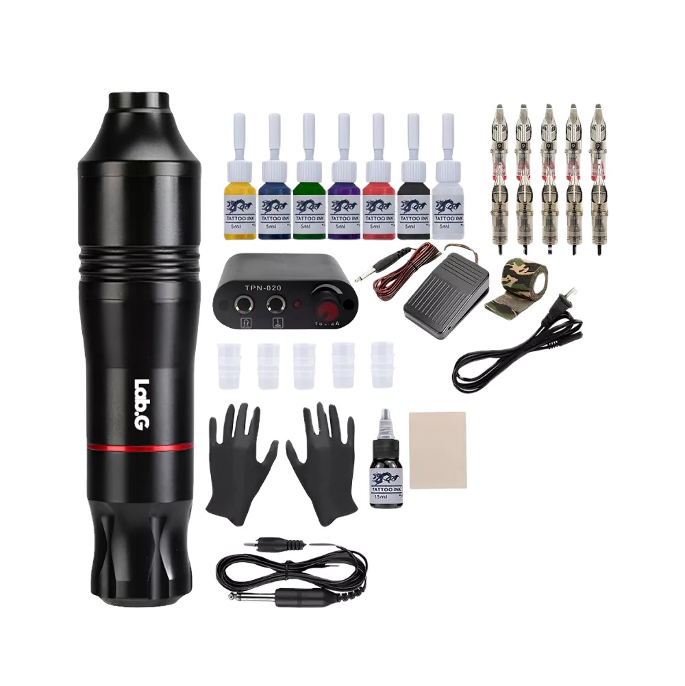 Foto 1 | Kit Para Tatuar Profesional Lab.g Máquina Para Tatuar Alta Calidad Colores