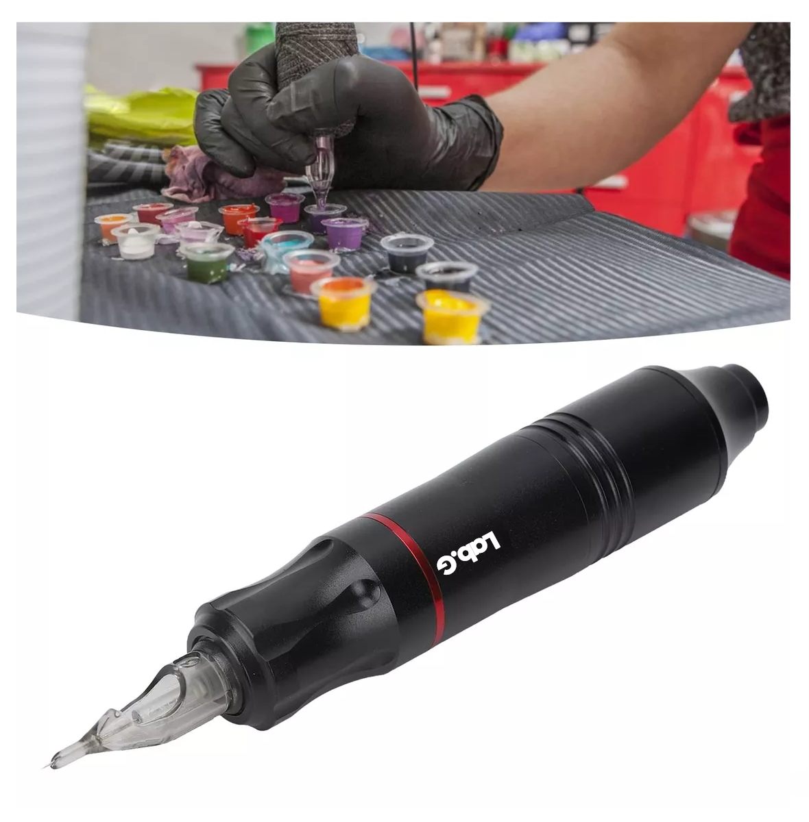 Foto 6 pulgar | Kit Para Tatuar Profesional Lab.g Máquina Para Tatuar Alta Calidad Colores