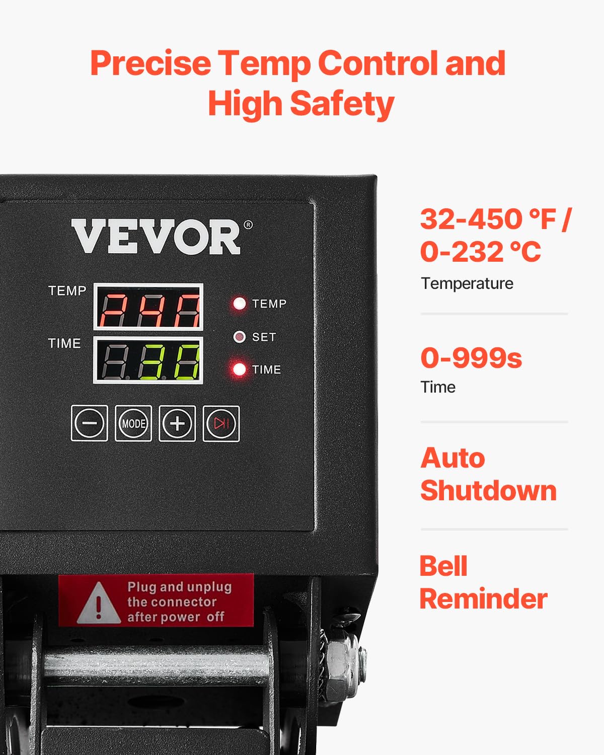 Foto 5 | Máquina Eléctrica Heat Press Vevor 15x15 Para Camisetas, Color Negro - Venta Internacional.