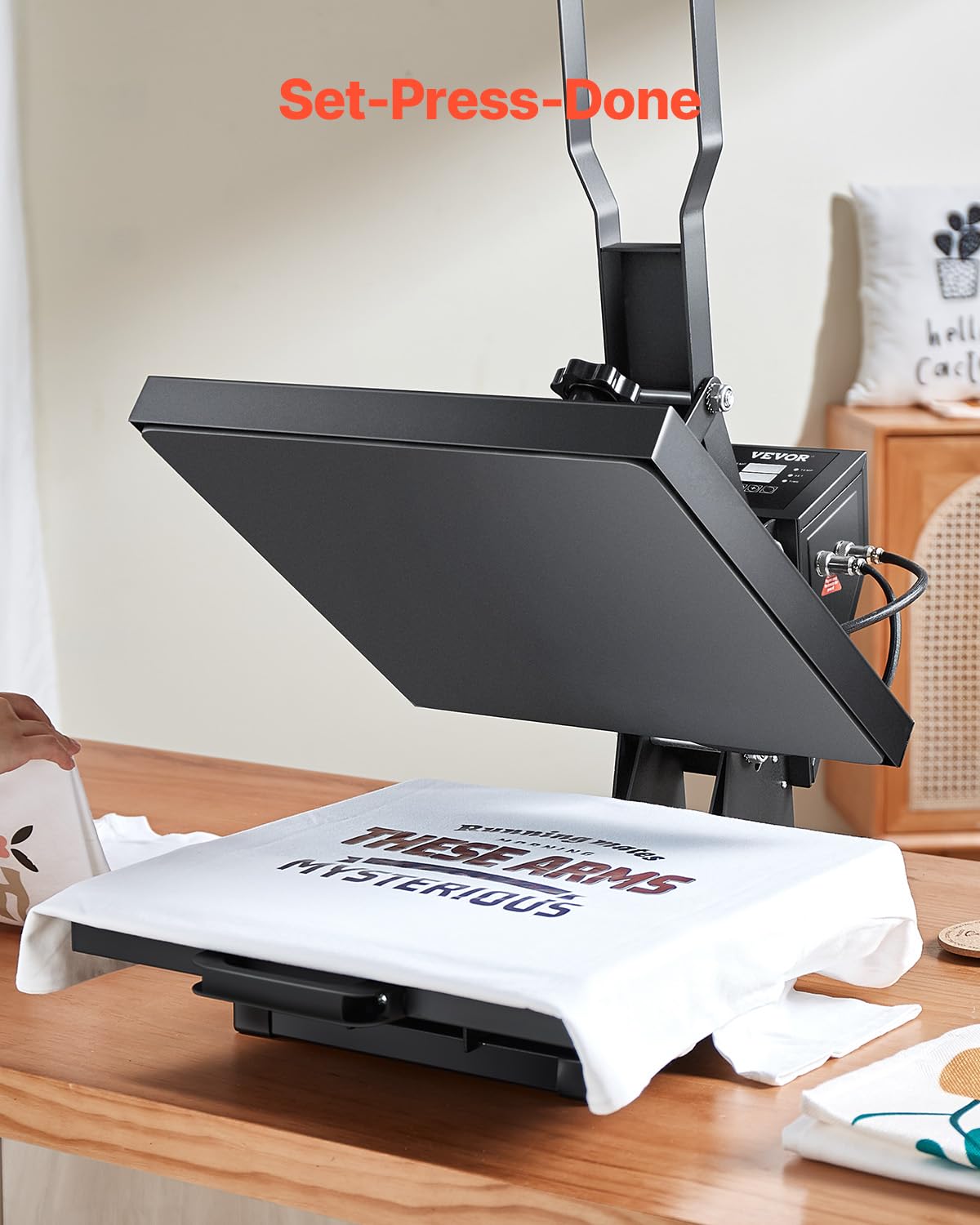 Foto 7 pulgar | Máquina Eléctrica Heat Press Vevor 15x15 Para Camisetas, Color Negro - Venta Internacional.