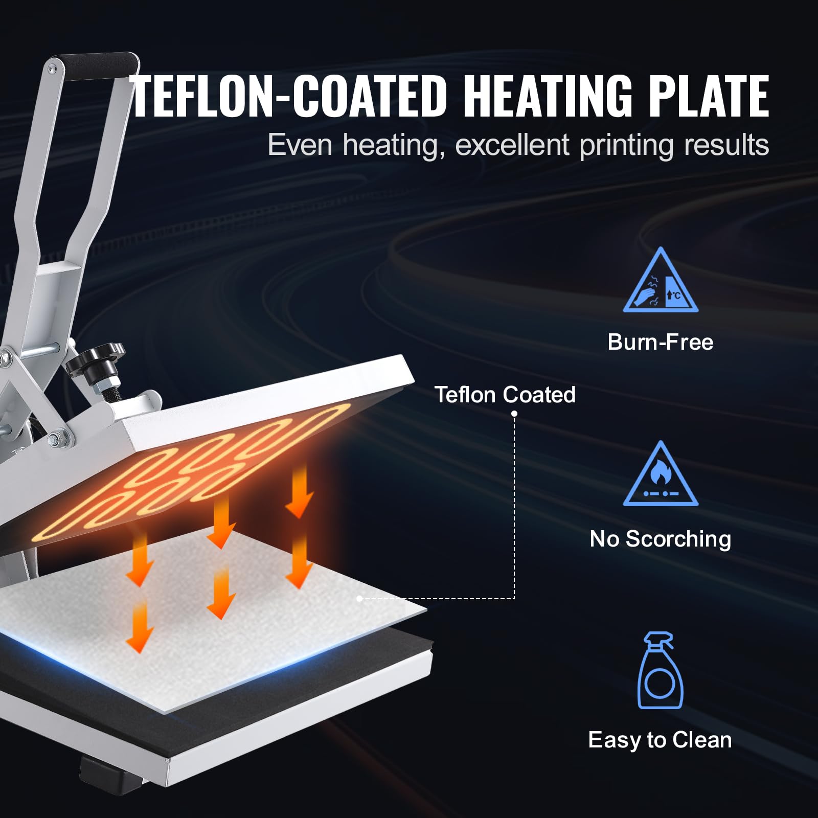Foto 5 | Máquina De Prensa Térmica Heat Press Vevor 15x15 Para Camiseta Blanca - Venta Internacional.