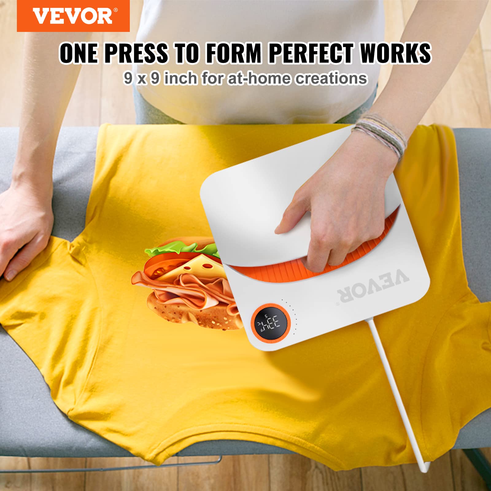 Foto 3 pulgar | Máquina De Prensado Térmico Vevor De 9 X 9 Cm Para Camisetas, Almohadas Y Bolsos - Venta Internacional.
