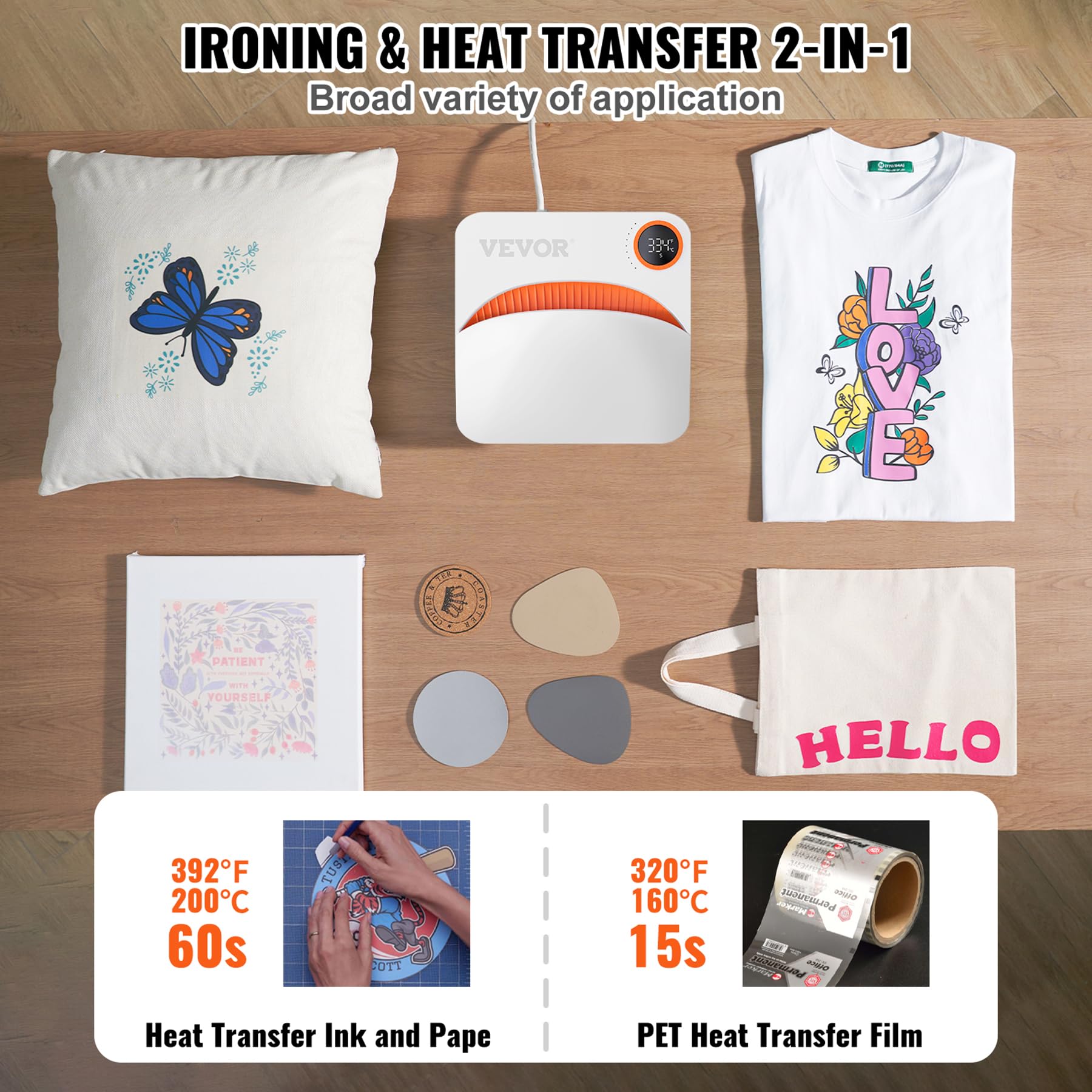 Foto 3 | Máquina De Prensado Térmico Vevor De 9 X 9 Cm Para Camisetas, Almohadas Y Bolsos - Venta Internacional.