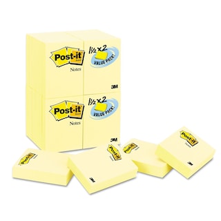 Foto 1 | Post-it Notes 3m Value Pack 24 Blocs De 1,5 Cm X 2 Cm, Color Amarillo - Venta Internacional.