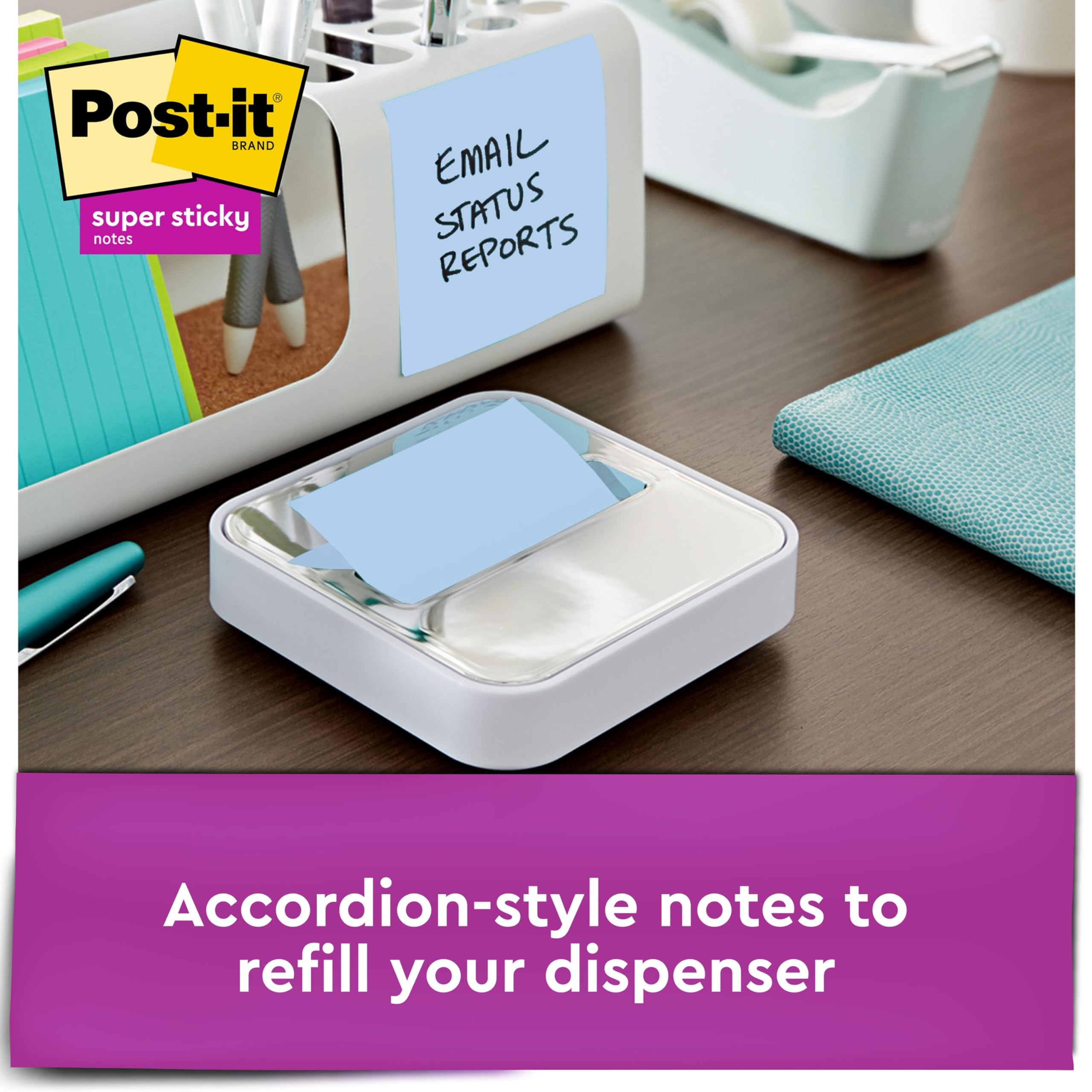 Foto 4 pulgar | Sticky Notes Post-it Super Sticky Post-it, 6 Cuadernos Desplegables De 3 X 3 Pulgadas - Venta Internacional.