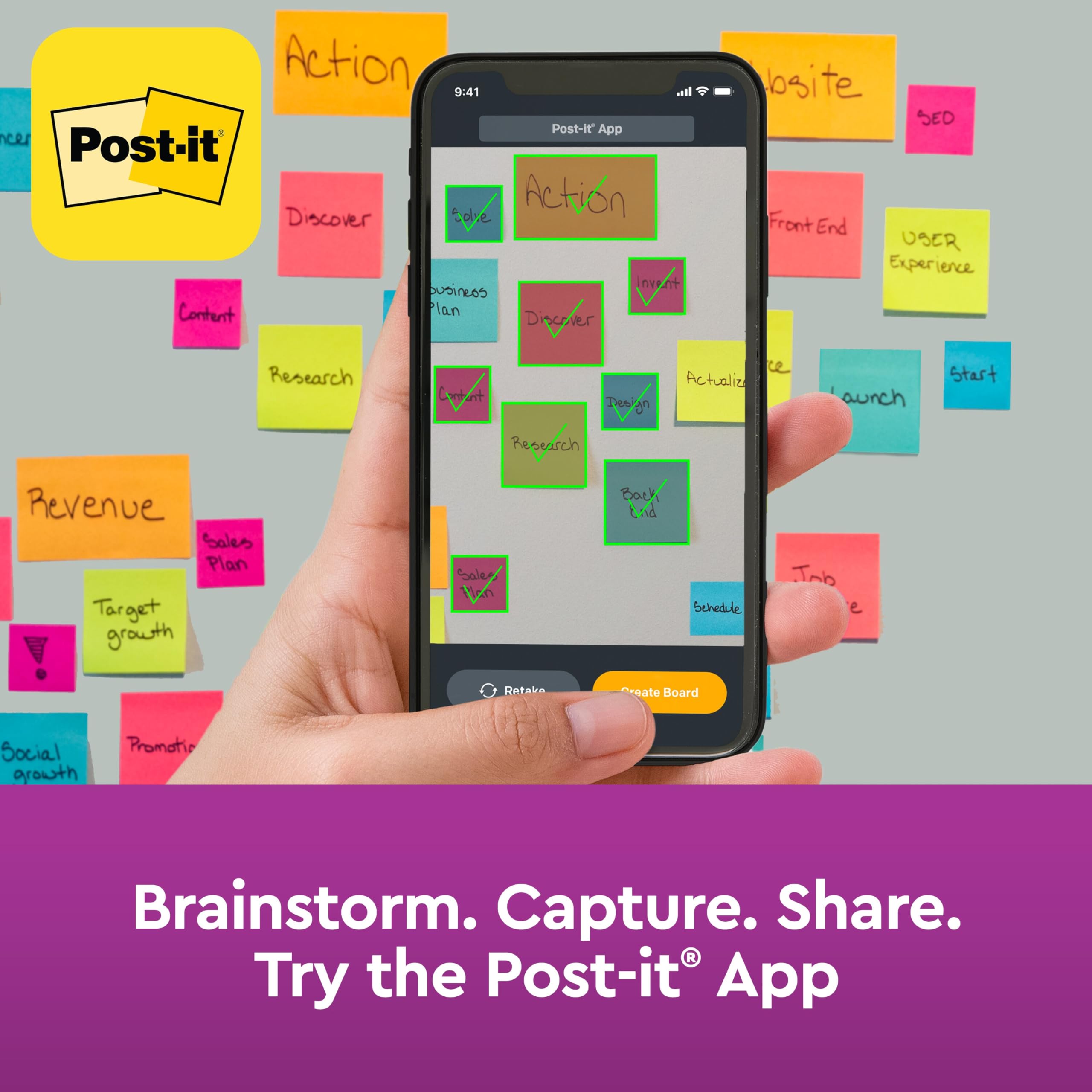 Foto 6 | Sticky Notes Post-it Super Sticky Post-it, 6 Cuadernos Desplegables De 3 X 3 Pulgadas - Venta Internacional.