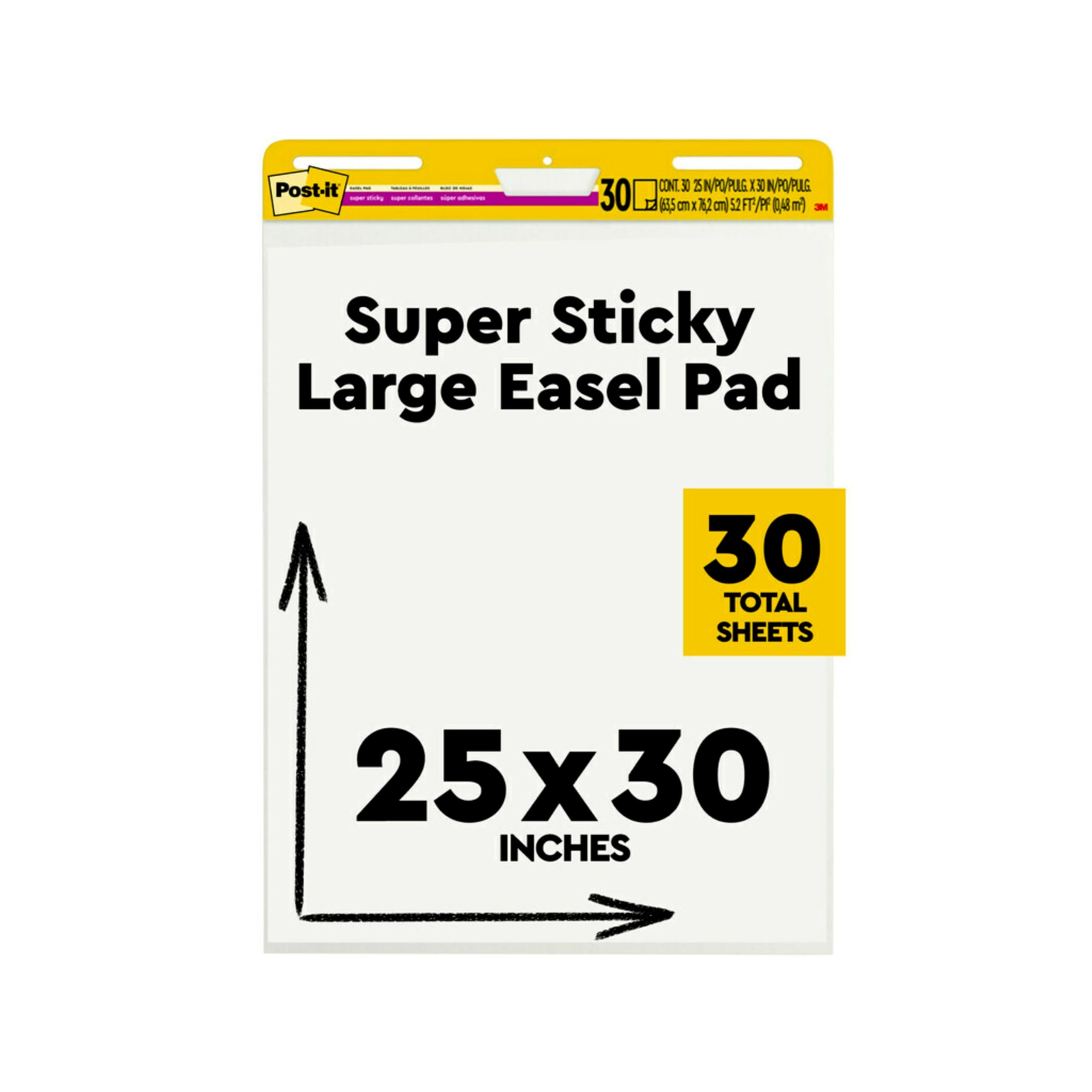 Foto 2 pulgar | Easel Pad Post-it Super Sticky 25 X 30 Cm, 30 Hojas/bloc Blanco - Venta Internacional.