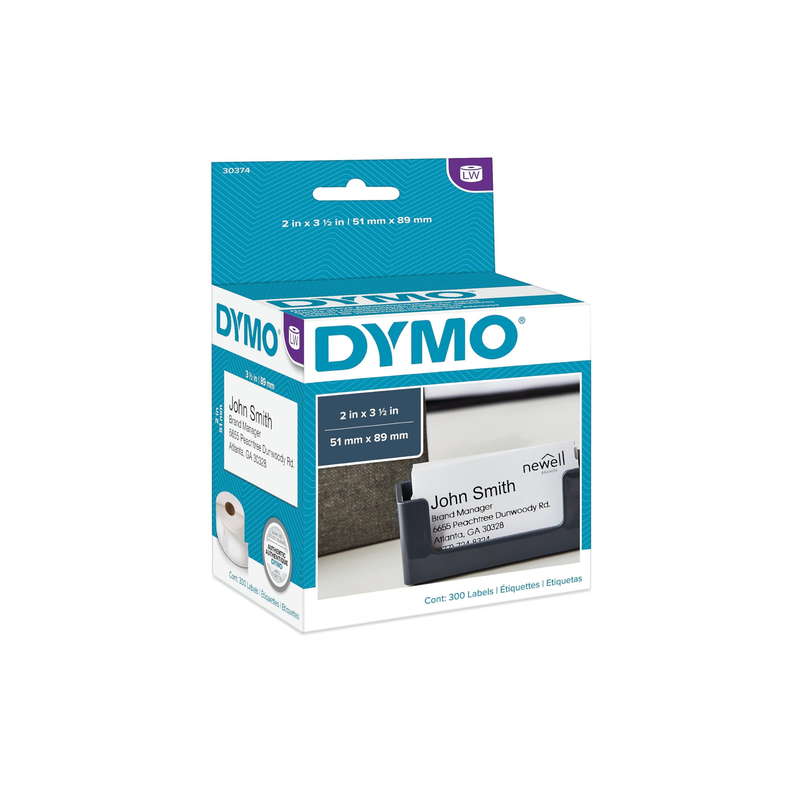 Foto 3 pulgar | Tarjetas De Negocios O Citas Labelwriter Dymo 30374, 2 X 3,5 Cm, 300 - Venta Internacional.