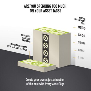 Foto 4 | Asset Tag Labels Avery White 64 Etiquetas Impermeables (61530) - Venta Internacional.