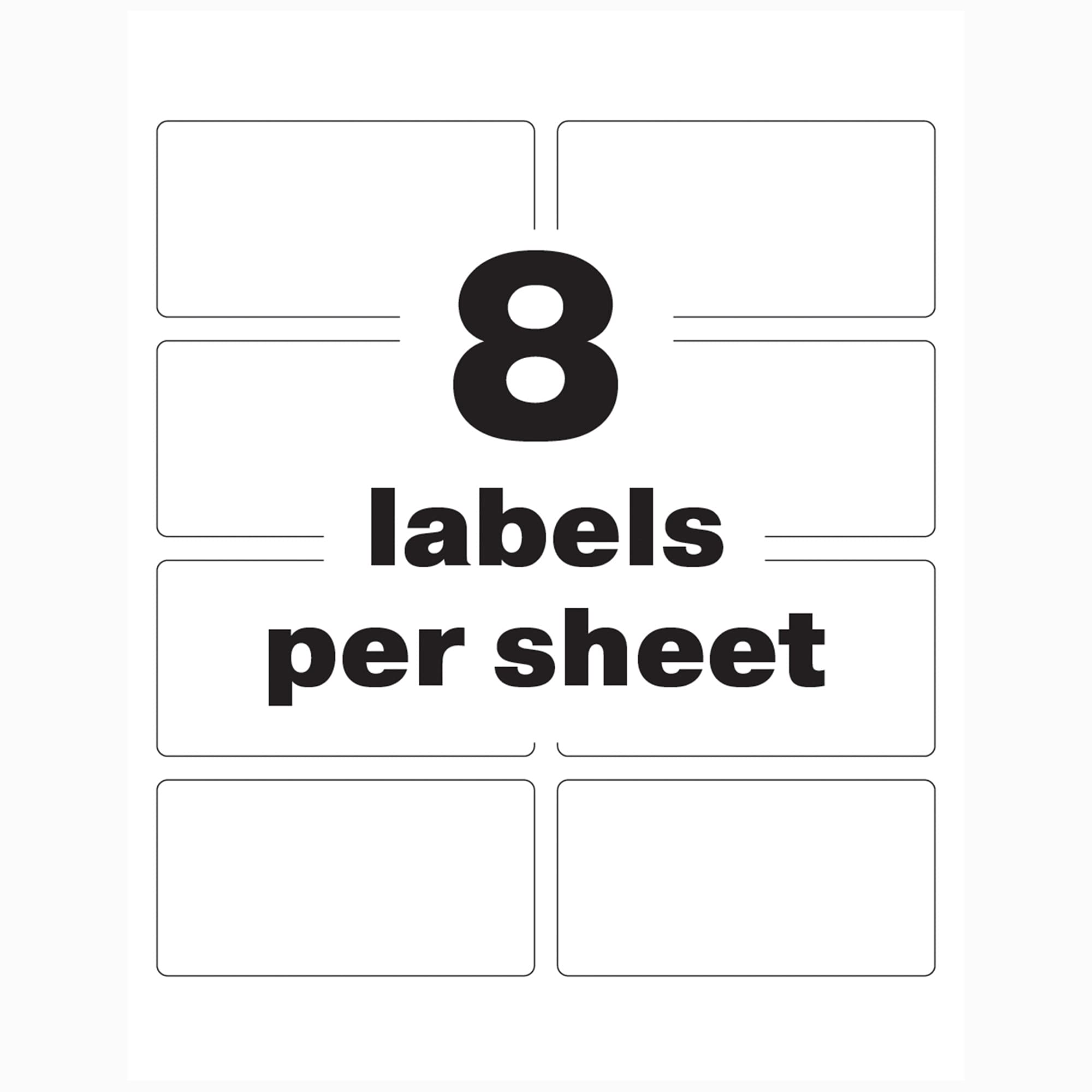 Foto 6 | Asset Tag Labels Avery White 64 Etiquetas Impermeables (61530) - Venta Internacional.