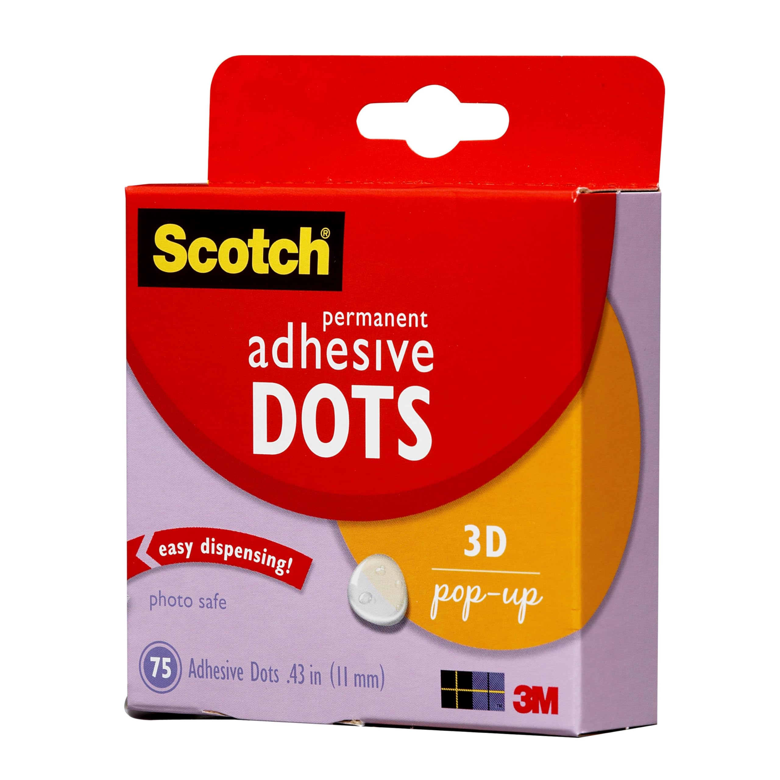 Foto 4 pulgar | Adhesive Dots Scotch Permanent, 75 Unidades, Para Hacer Tarjetas - Venta Internacional.