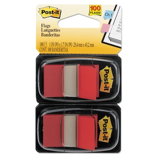 Foto 1 | Recambios Con Forma De Bandera 3m Post-it, Colores Surtidos, 100 Unidades (2 Dispensadores) - Venta Internacional.