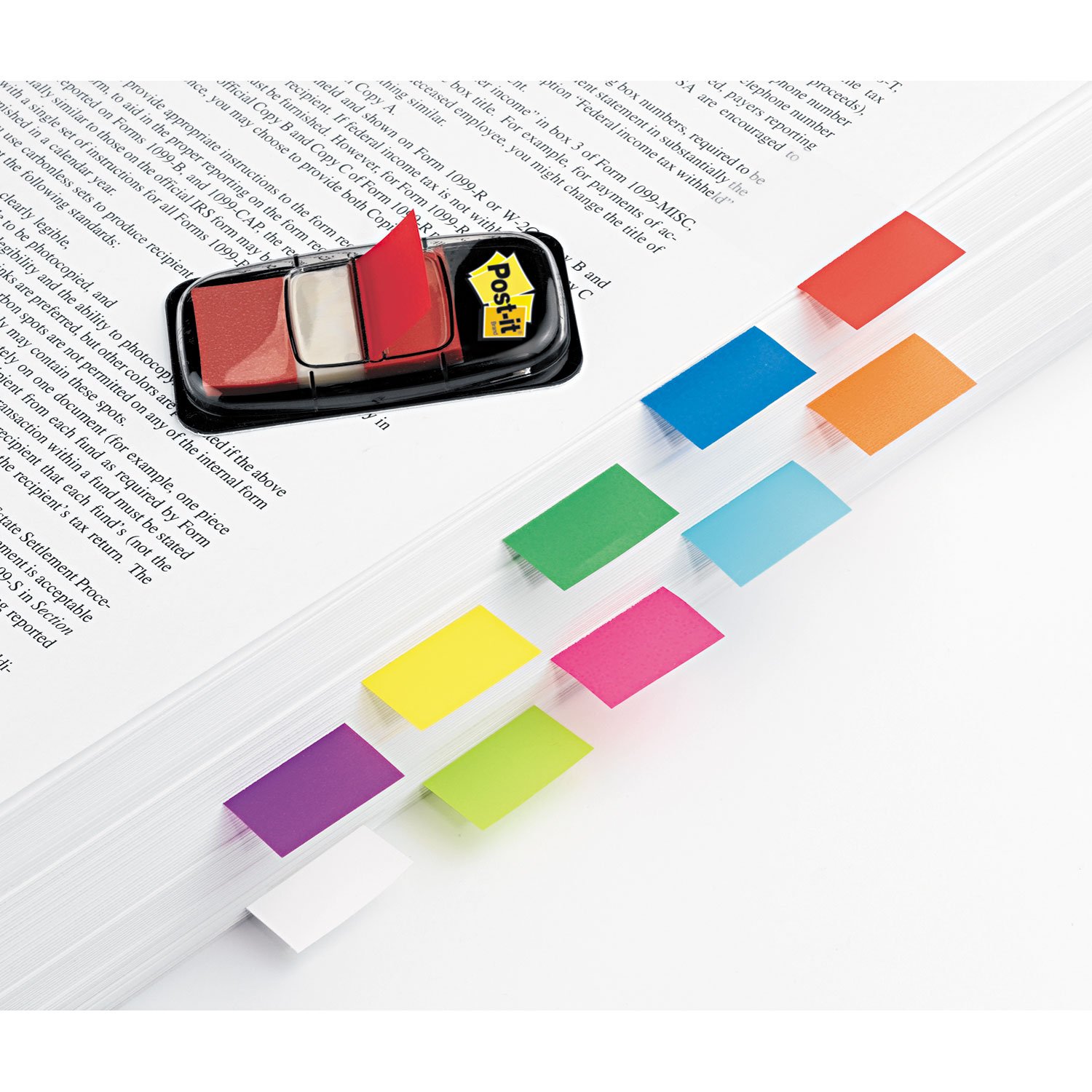 Foto 2 | Recambios Con Forma De Bandera 3m Post-it, Colores Surtidos, 100 Unidades (2 Dispensadores) - Venta Internacional.