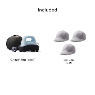 Foto 2 | Máquina De Prensado En Caliente Cricut Hat Press Con Paquete De 12 Sombreros - Venta Internacional.