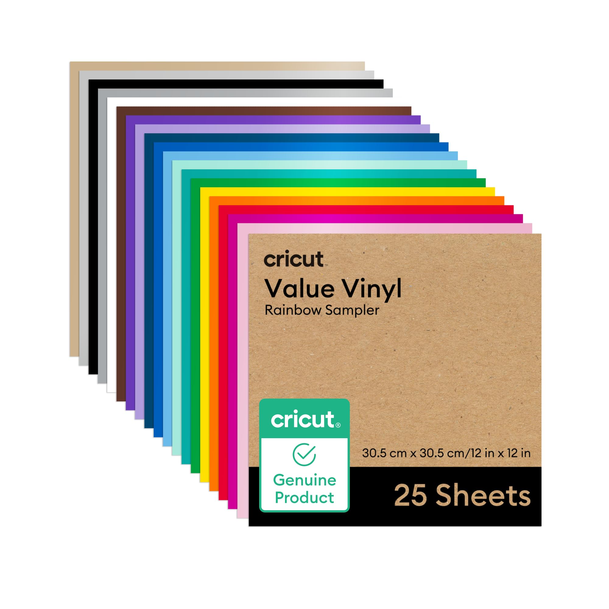 Foto 1 | Sampler Permanente De Vinilo Cricut Value Rainbow De 30,5 Cm X 30,5 Cm - Venta Internacional.