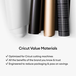Foto 6 | Rollo De Vinilo Cricut Value Permanent Negro De 30,5 Cm X 10,6 M - Venta Internacional.