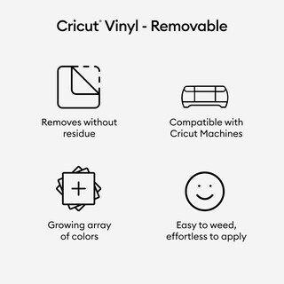 Foto 2 | Rollos De Vinilo Cricut Blancos Extraíbles De 3 Unidades De 4 Pies (30 X 120 Cm) - Venta Internacional.