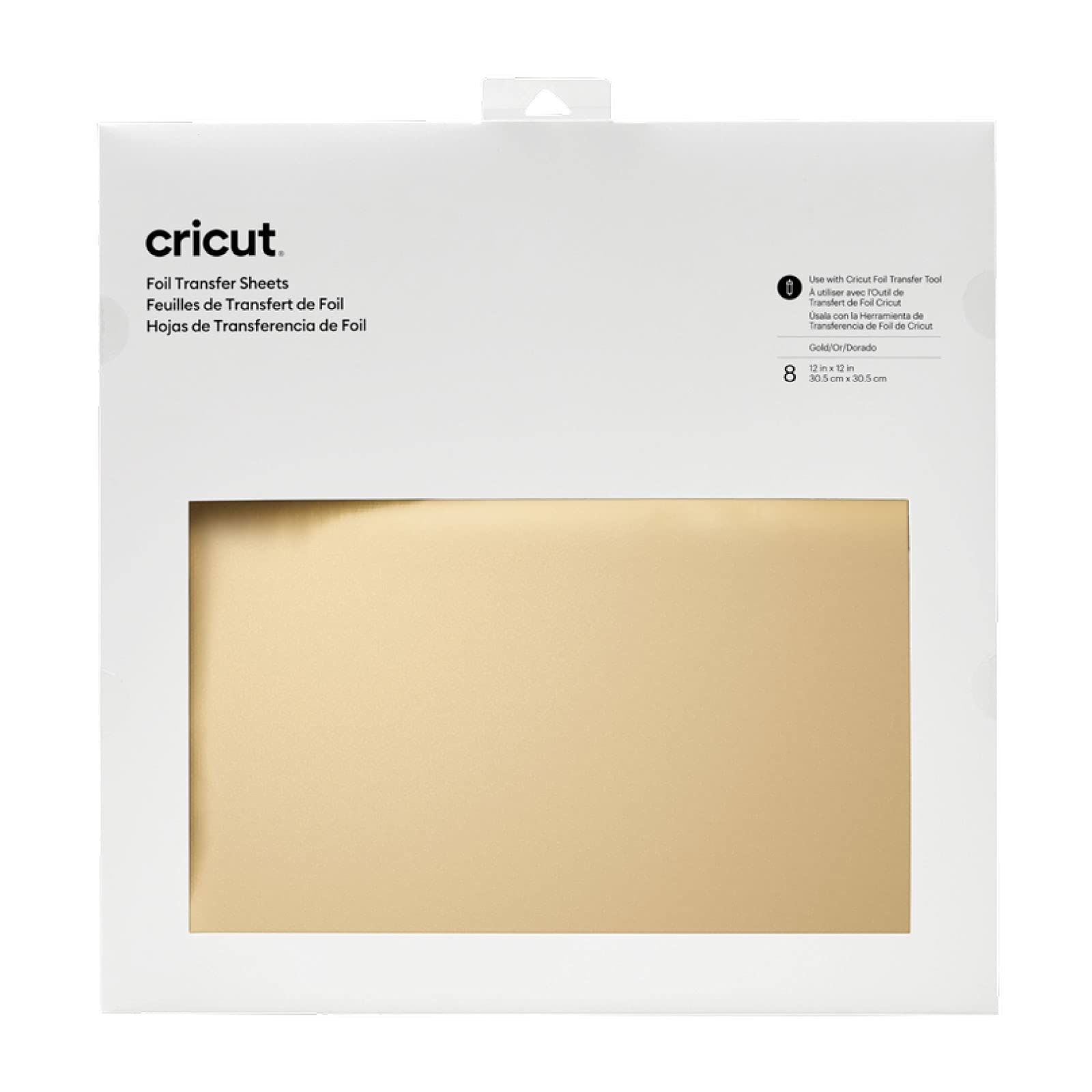 Foto 2 pulgar | Láminas Transfer Sheets Cricut Gold, 8 Hojas De 30,5 Cm X 30,5 Cm - Venta Internacional.