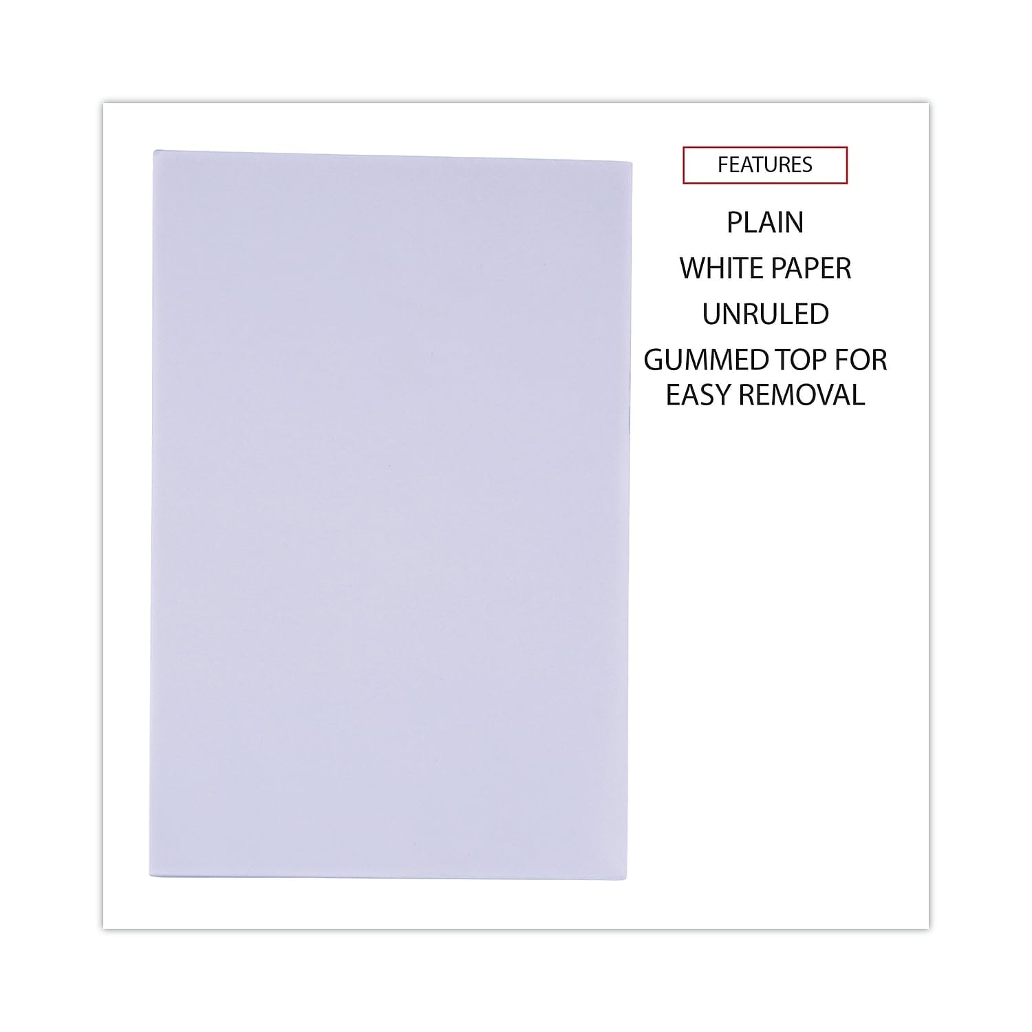 Foto 4 pulgar | Bloc De Notas Universal M9-35624, 10 Cm X 15 Cm, Sin Rayas, Blanco - Venta Internacional.
