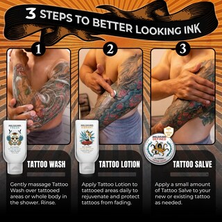 Foto 4 | Kit De Cuidado De Tatuajes Billy Jealousy Marked Iv Life Con Cuidado Posterior - Venta Internacional.
